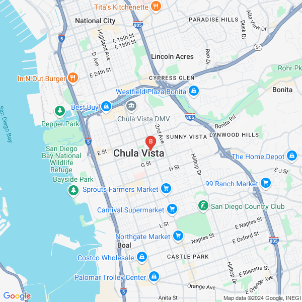 Joseph Charles LaCosta, Abogados de Accidentes Near Me location map: 310 3rd Ave a1, Chula Vista, California