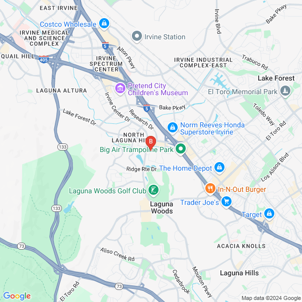 Comtek Website Design location map: 22982 La Cadena Dr. # 206, Laguna Hills, CA